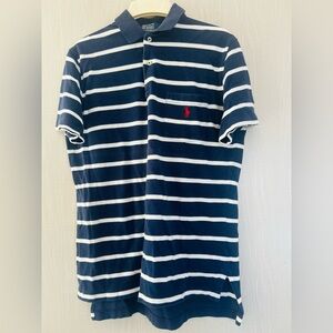 Polo by Ralph Lauren Navy and White Striped Shirt